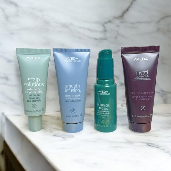 Aveda Beautiful Hair 5 Pieces Travel Set Bundle